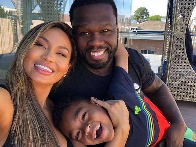 Daphne Joy has accused her ex-boyfriend 50 Cent of rape, physical abuse, and of being an absent father to their 11-year-old son Sire (pictured with son Sire)
